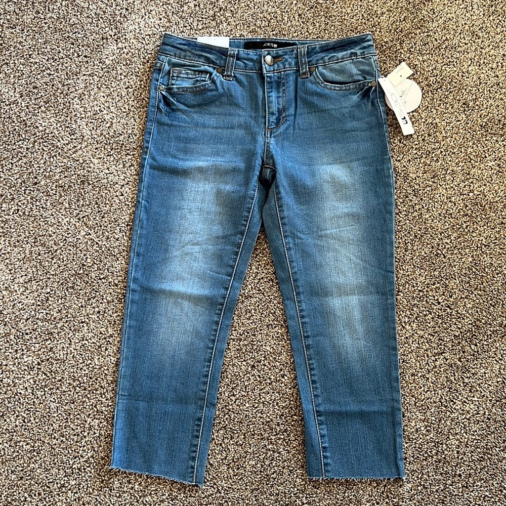 Joes Jeans GIRLS “Markie crop” mid rise skinny crop jeans pants Sz 12 NWT